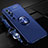 Silikon Hülle Handyhülle Ultra Dünn Schutzhülle Tasche Flexible mit Magnetisch Fingerring Ständer A04 für Xiaomi Mi 10 Ultra Blau