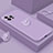 Silikon Hülle Handyhülle Ultra Dünn Schutzhülle Tasche Flexible mit Magnetisch Fingerring Ständer A07 für Apple iPhone 13 Pro Max Violett