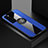 Silikon Hülle Handyhülle Ultra Dünn Schutzhülle Tasche Flexible mit Magnetisch Fingerring Ständer für Huawei Nova 7 5G Blau