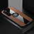 Silikon Hülle Handyhülle Ultra Dünn Schutzhülle Tasche Flexible mit Magnetisch Fingerring Ständer für Huawei Nova 7 5G Braun