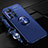Silikon Hülle Handyhülle Ultra Dünn Schutzhülle Tasche Flexible mit Magnetisch Fingerring Ständer für Huawei Nova 8 Pro 5G Blau