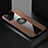 Silikon Hülle Handyhülle Ultra Dünn Schutzhülle Tasche Flexible mit Magnetisch Fingerring Ständer für Oppo A52 Braun