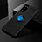 Silikon Hülle Handyhülle Ultra Dünn Schutzhülle Tasche Flexible mit Magnetisch Fingerring Ständer für Samsung Galaxy S20 FE (2022) 5G Blau und Schwarz