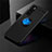 Silikon Hülle Handyhülle Ultra Dünn Schutzhülle Tasche Flexible mit Magnetisch Fingerring Ständer für Vivo Y70 (2020) Blau und Schwarz