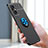 Silikon Hülle Handyhülle Ultra Dünn Schutzhülle Tasche Flexible mit Magnetisch Fingerring Ständer JM2 für Oppo Reno7 Z 5G