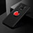 Silikon Hülle Handyhülle Ultra Dünn Schutzhülle Tasche Flexible mit Magnetisch Fingerring Ständer SD1 für Xiaomi Poco M2 Pro Rot und Schwarz