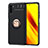 Silikon Hülle Handyhülle Ultra Dünn Schutzhülle Tasche Flexible mit Magnetisch Fingerring Ständer SD1 für Xiaomi Poco M3 Gold und Schwarz