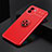 Silikon Hülle Handyhülle Ultra Dünn Schutzhülle Tasche Flexible mit Magnetisch Fingerring Ständer SD1 für Xiaomi Redmi A2