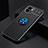 Silikon Hülle Handyhülle Ultra Dünn Schutzhülle Tasche Flexible mit Magnetisch Fingerring Ständer SD1 für Xiaomi Redmi A2 Blau und Schwarz