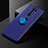 Silikon Hülle Handyhülle Ultra Dünn Schutzhülle Tasche Flexible mit Magnetisch Fingerring Ständer SD2 für Xiaomi Redmi 9 Blau