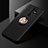Silikon Hülle Handyhülle Ultra Dünn Schutzhülle Tasche Flexible mit Magnetisch Fingerring Ständer SD2 für Xiaomi Redmi 9 Gold und Schwarz
