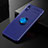 Silikon Hülle Handyhülle Ultra Dünn Schutzhülle Tasche Flexible mit Magnetisch Fingerring Ständer SD2 für Xiaomi Redmi 9i Blau