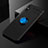 Silikon Hülle Handyhülle Ultra Dünn Schutzhülle Tasche Flexible mit Magnetisch Fingerring Ständer SD2 für Xiaomi Redmi 9i Blau und Schwarz