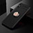 Silikon Hülle Handyhülle Ultra Dünn Schutzhülle Tasche Flexible mit Magnetisch Fingerring Ständer SD2 für Xiaomi Redmi 9i Gold und Schwarz