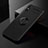 Silikon Hülle Handyhülle Ultra Dünn Schutzhülle Tasche Flexible mit Magnetisch Fingerring Ständer SD2 für Xiaomi Redmi 9i Schwarz