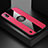 Silikon Hülle Handyhülle Ultra Dünn Schutzhülle Tasche Flexible mit Magnetisch Fingerring Ständer X01L für Samsung Galaxy A10 Rot