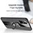 Silikon Hülle Handyhülle Ultra Dünn Schutzhülle Tasche Flexible mit Magnetisch Fingerring Ständer X01L für Samsung Galaxy A51 4G