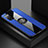 Silikon Hülle Handyhülle Ultra Dünn Schutzhülle Tasche Flexible mit Magnetisch Fingerring Ständer X01L für Samsung Galaxy S20 FE 5G Blau