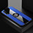 Silikon Hülle Handyhülle Ultra Dünn Schutzhülle Tasche Flexible mit Magnetisch Fingerring Ständer X01L für Vivo Y20 Blau