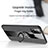 Silikon Hülle Handyhülle Ultra Dünn Schutzhülle Tasche Flexible mit Magnetisch Fingerring Ständer X02L für Samsung Galaxy M21s