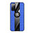 Silikon Hülle Handyhülle Ultra Dünn Schutzhülle Tasche Flexible mit Magnetisch Fingerring Ständer X02L für Samsung Galaxy S20 Lite 5G Blau