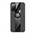 Silikon Hülle Handyhülle Ultra Dünn Schutzhülle Tasche Flexible mit Magnetisch Fingerring Ständer X02L für Samsung Galaxy S20 Lite 5G Schwarz