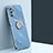 Silikon Hülle Handyhülle Ultra Dünn Schutzhülle Tasche Flexible mit Magnetisch Fingerring Ständer XL1 für Samsung Galaxy M32 5G
