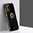 Silikon Hülle Handyhülle Ultra Dünn Schutzhülle Tasche Flexible mit Magnetisch Fingerring Ständer XL1 für Samsung Galaxy Note 20 5G Schwarz