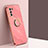 Silikon Hülle Handyhülle Ultra Dünn Schutzhülle Tasche Flexible mit Magnetisch Fingerring Ständer XL1 für Samsung Galaxy S20 FE 5G Pink
