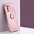 Silikon Hülle Handyhülle Ultra Dünn Schutzhülle Tasche Flexible mit Magnetisch Fingerring Ständer XL1 für Samsung Galaxy S20 FE 5G Rosa