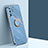 Silikon Hülle Handyhülle Ultra Dünn Schutzhülle Tasche Flexible mit Magnetisch Fingerring Ständer XL1 für Samsung Galaxy S20 Ultra Blau