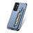 Silikon Hülle Handyhülle Ultra Dünn Schutzhülle Tasche Flexible mit Magnetisch S01D für Samsung Galaxy M13 4G Blau