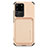Silikon Hülle Handyhülle Ultra Dünn Schutzhülle Tasche Flexible mit Magnetisch S02D für Samsung Galaxy S20 Ultra Gold