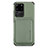 Silikon Hülle Handyhülle Ultra Dünn Schutzhülle Tasche Flexible mit Magnetisch S02D für Samsung Galaxy S20 Ultra Grün