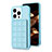 Silikon Hülle Handyhülle Ultra Dünn Schutzhülle Tasche Flexible mit Magnetisch S03D für Apple iPhone 13 Pro Hellblau