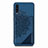 Silikon Hülle Handyhülle Ultra Dünn Schutzhülle Tasche Flexible mit Magnetisch S03D für Samsung Galaxy A70S Blau