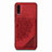 Silikon Hülle Handyhülle Ultra Dünn Schutzhülle Tasche Flexible mit Magnetisch S03D für Samsung Galaxy A70S Rot