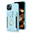 Silikon Hülle Handyhülle Ultra Dünn Schutzhülle Tasche Flexible mit Magnetisch S04D für Apple iPhone 14 Hellblau