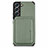 Silikon Hülle Handyhülle Ultra Dünn Schutzhülle Tasche Flexible mit Magnetisch S04D für Samsung Galaxy S21 Plus 5G Grün