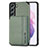 Silikon Hülle Handyhülle Ultra Dünn Schutzhülle Tasche Flexible mit Magnetisch S05D für Samsung Galaxy S21 Plus 5G Grün