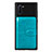 Silikon Hülle Handyhülle Ultra Dünn Schutzhülle Tasche Flexible mit Magnetisch S06D für Samsung Galaxy Note 10 5G Cyan