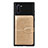 Silikon Hülle Handyhülle Ultra Dünn Schutzhülle Tasche Flexible mit Magnetisch S06D für Samsung Galaxy Note 10 5G Gold