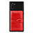 Silikon Hülle Handyhülle Ultra Dünn Schutzhülle Tasche Flexible mit Magnetisch S06D für Samsung Galaxy Note 10 5G Rot