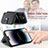 Silikon Hülle Handyhülle Ultra Dünn Schutzhülle Tasche Flexible mit Magnetisch S09D für Apple iPhone 13 Pro