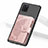 Silikon Hülle Handyhülle Ultra Dünn Schutzhülle Tasche Flexible mit Magnetisch S09D für Samsung Galaxy A81 Rosa