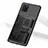 Silikon Hülle Handyhülle Ultra Dünn Schutzhülle Tasche Flexible mit Magnetisch S09D für Samsung Galaxy A81 Schwarz