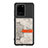 Silikon Hülle Handyhülle Ultra Dünn Schutzhülle Tasche Flexible mit Magnetisch S09D für Samsung Galaxy S20 Ultra Schwarz