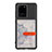Silikon Hülle Handyhülle Ultra Dünn Schutzhülle Tasche Flexible mit Magnetisch S09D für Samsung Galaxy S20 Ultra Violett