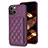 Silikon Hülle Handyhülle Ultra Dünn Schutzhülle Tasche Flexible mit Magnetisch S10D für Apple iPhone 13 Violett