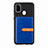 Silikon Hülle Handyhülle Ultra Dünn Schutzhülle Tasche Flexible mit Magnetisch S11D für Samsung Galaxy M21 Blau